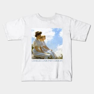 On the Heights (1909) by Charles Courtney Curran Kids T-Shirt